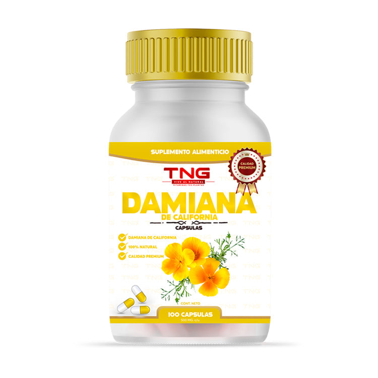 Damiana 200 Gélules 400 Mg - Enveloppe Végétale, Complément Alimentaire Naturel, Neuf