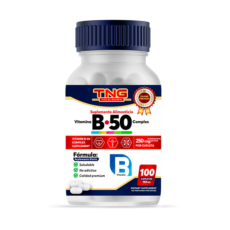 Capletas Vitamina B-50 Complex 750 Mg 100 C.