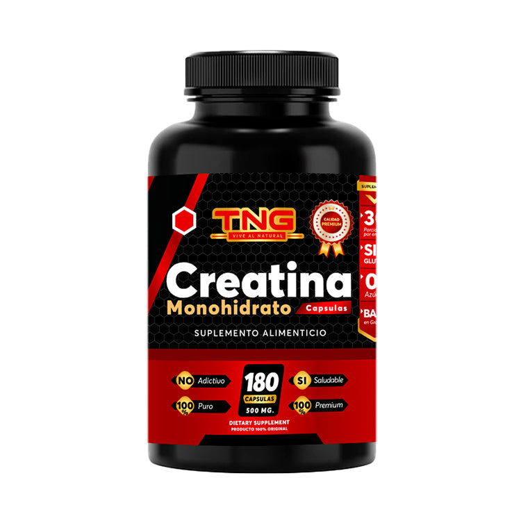 Capsulas Creatina Monohidrato 500 Mg 180 C.
