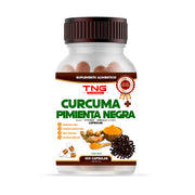 Capsulas Curcuma Pimienta Negra 500 Mg 100 C.