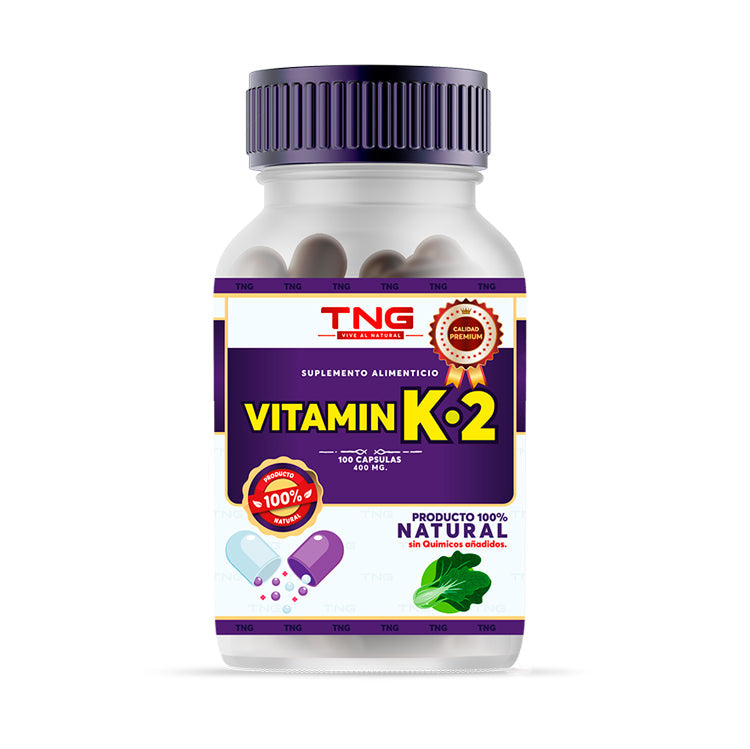 Capsulas Vitamina K2 400 Mg 100 C.