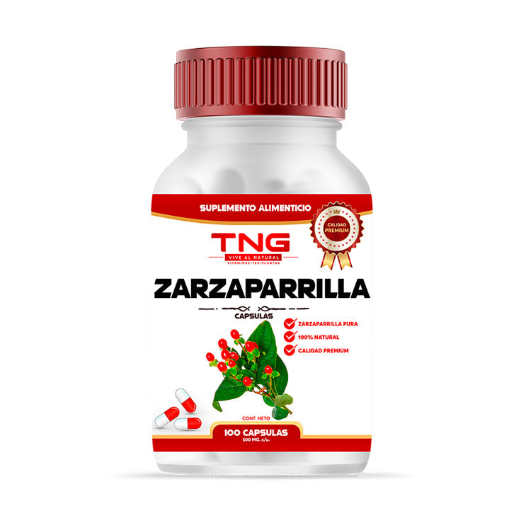 Capsulas de Zarzaparrilla 500 Mg. 100 C.