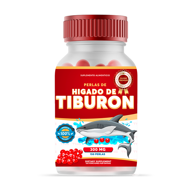 Perlas de Higado De Tiburon Infantil 300 Mg 150 P.